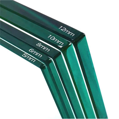 Verre trempé transparent de sécurité 3 mm 4 mm 5 mm 6 mm 15 mm 19 mm Verre durci renforcé par la chaleur Verre plat trempé pour balustrades de porte / verre