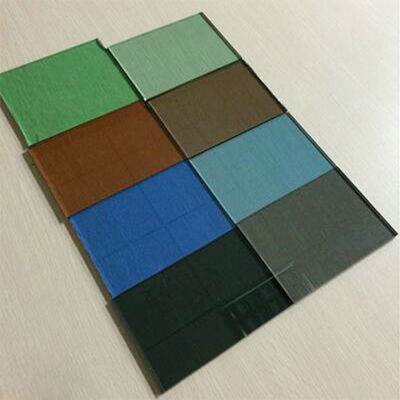 Verte clair vert foncé bleu foncé noir teinté verre trempé couleur verre trempé coupé à la taille 3mm 4mm 5mm 6mm 8mm 9mm 10mm 12mm 15mm 19mm verre trempé