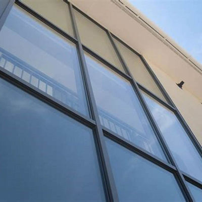 79% Système solaire de murs-rideaux en verre Murs-rideaux architecturaux Fenêtres résidentielles Dissipation thermique Murs en verre extérieurs commerciaux