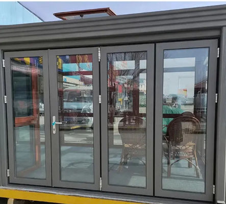 Porte de garage personnalisée en aluminium Porte coulissante en verre pour maisons modernes