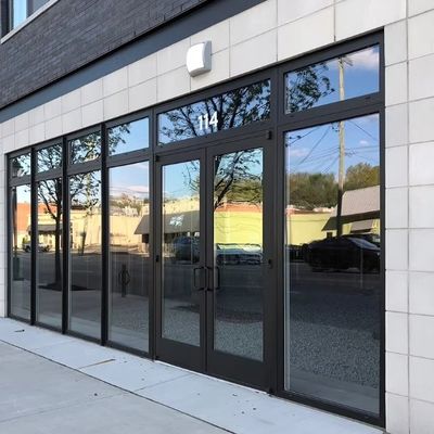 Porte vitrée de magasin personnalisée Commercial Vitre trempé