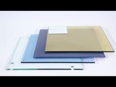 Décoration architecturale Forage en verre trempé transparent coloré