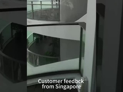 Élevage de bâtiments Sécurité Barrière de protection en verre durci