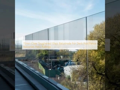 Balustrade en verre trempé transparent de 15 mm pour la terrasse, la piscine, la clôture, les balcons, les garde-corps et les terrasses