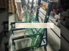 Verre trempé trempé durci transparent de 12 mm pour garde-corps, balustrades, balcons et patios